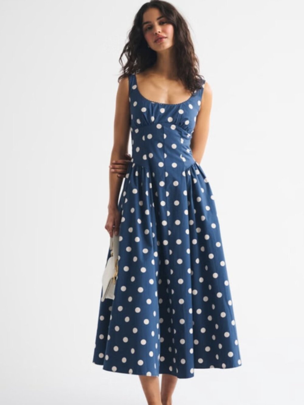 Abercrombie and Fitch Dylan Bra-free Navy Dress Size Large Brand New With Tags